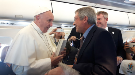 Juan Vicente Boo con el Papa Francisco