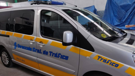 Este fue el vehículos utilizado por los agentes para controlar la velocidad