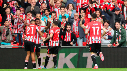 Gol de Iñaki Williams en San Mamés frente a la UD Las Palmas