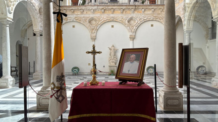 Homenaje al Papa Francisco en al Obispado