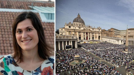 Rocío Lancho, periodista burgalesa en el Observatore Romano