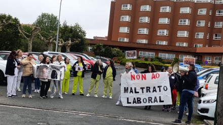 Concentración de este viernes a las puertas de la Residencia de mayores