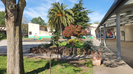 Colegio Gregorio Sanz de Ribadeo, vacío en un día sin clases