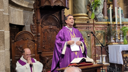 El obispo presidió esta eucaristía en San Julián