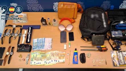 Efectos intervenidos a los ladrones