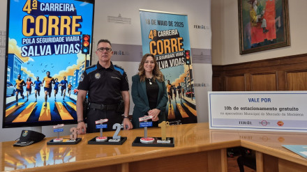 José Antonio Chao y Pamen Pieltain tras la presentación de los actos