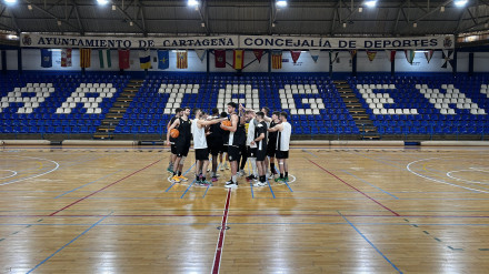 Conjura del Odilo en la sesión de entrenamiento