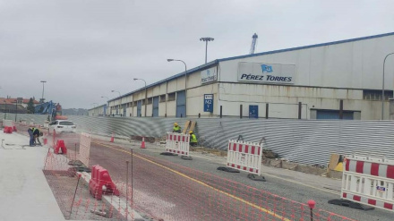 Foto de archivo de las obras desarrolladas en la zona del puerto interior