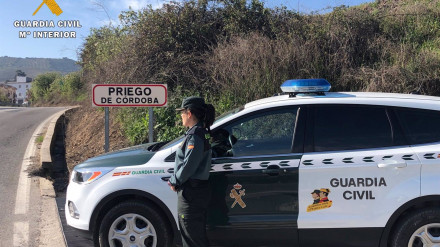 Una patrulla de la Guardia Civil en Priego de Córdoba