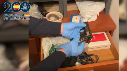 Material incautado a la organización