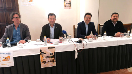 Alejandro Permuy, Alejandro Langtry, Pablo Rivera y Cristóbal Dobarro durante la presentación