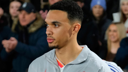 Alexander Arnold, durante un partido con el Liverpool