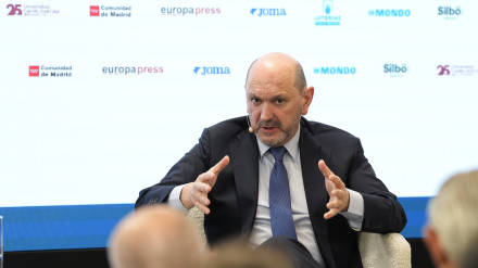 Rafael Louzán, en un Desayuno de Europa Press