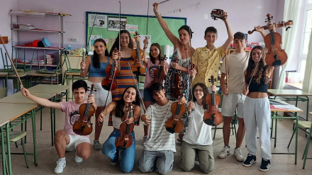 Participantes en el Curso  Nacional de Música de Verano y Ciclo de Conciertos de Soto del Barco