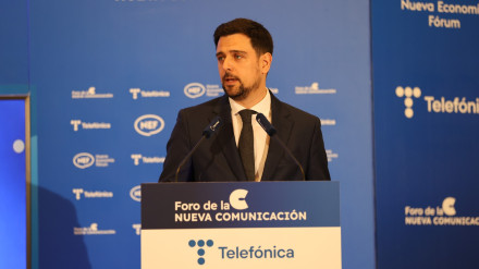 Diego Garrocho, durante los desayunos del Foro de la Nueva Comunicación