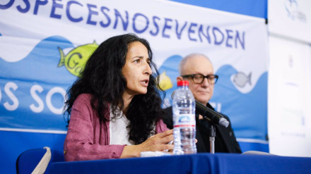 07/05/2025 La madre del niño Gabiel Cruz, Patricia Ramírez, durante la rueda de prensa en relación a su caso y su denuncia por supuestas irregularidades en la prisión donde cumple condena la asesina de su hijo, a 7 de mayo de 2025 en Almeria (Andalucía, España). La madre del niño Gabiel Cruz, Patricia Ramírez, ha dado una rueda de prensa en relación a su caso y su denuncia por supuestas irregularidades en la prisión donde cumple condena la asesina de su hijo.POLITICA Marian León - Europa Press