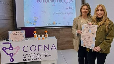 Campaña de ADELUNA con el Colegio de Farmacéuticos de Navarra