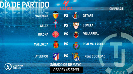 Previa jornada 35 de Primera División