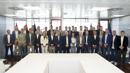 Reunión árbitros con Louzán en la RFEF