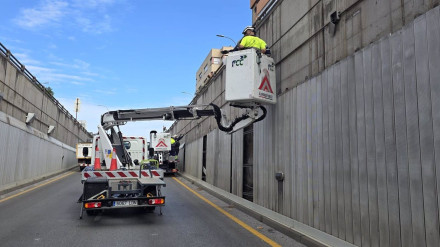 El Ayuntamiento ahorrará el 85% de energía y 36.542 euros anuales con luces LED en túneles