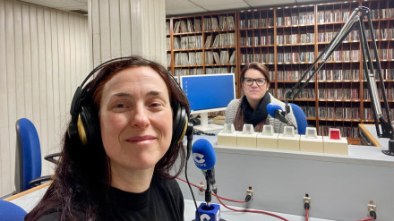 Eva Loureiro en los estudios de COPE Ferrol