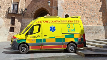Ambulancia de Soporte Vital Avanzado del 061 en Teruel.