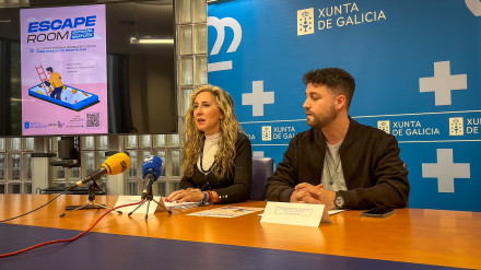 Martina Aneiros y Arán López presentaron en Ferrol el Scape Room