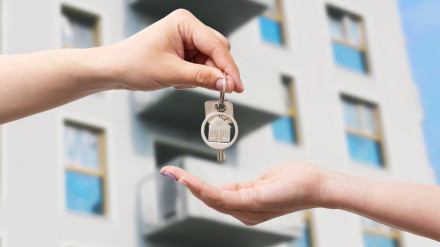 Imagen de archivo de alquiler de vivienda