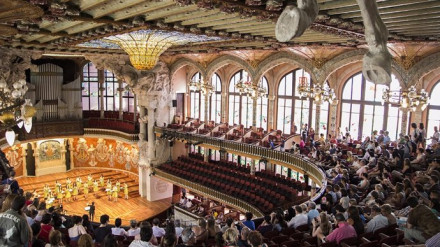 palau Unas 5.500 personas han visitado el Palau de la Música Catalana este sábado entre las 10.00 y las 15.00 horas en la jornada de puertas abiertas organizada con motivo del Día Internacional de la Música.POLITICA CATALUÑA ESPAÑA EUROPA BARCELONA CULTURARAY MOLINARI/ PALAU DE LA MÚSICA