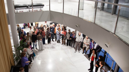 Uno de los momentos de la inauguración de la muestra