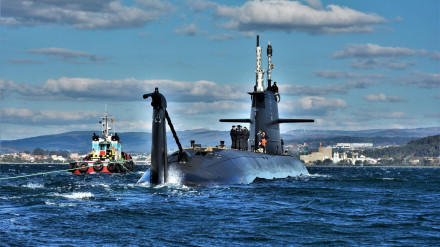 Submarino S-81 en aguas de Cartagena