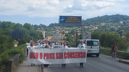 Los manifestantes este domingo en la movilización