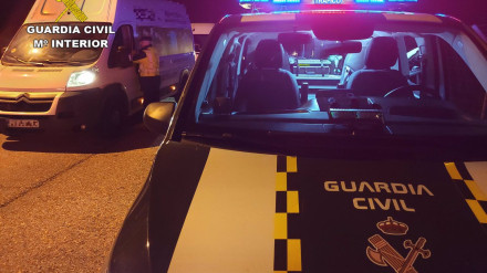 Imagen de ka Guardia Civil en una actuación nocturna