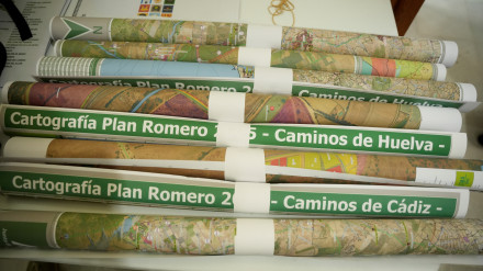 Detalle de la Cartografía de Caminos de Huelva del Plan Romero 2025