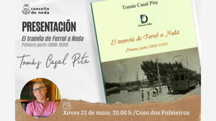 Cartel de la presentación y portada del libro