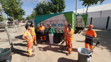 Isabel Albás, en su visita a la Feria
