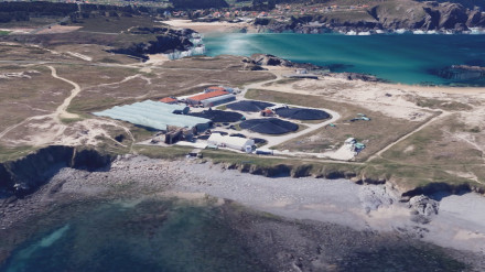 La antigua piscifactoría de Valdoviño está ubicada en Meirás