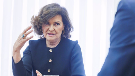 La presidenta del Consejo de Estado, Carmen Calvo