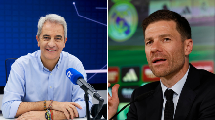 Manolo Lama y Xabi Alonso