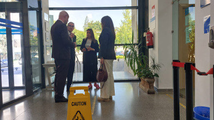 El presidente del TSXG visitó la sede de los Juzgados de Lugo acompañado por la jueza Decana y el representante de la Xunta de Galicia