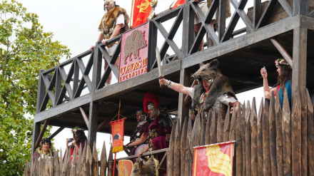 El campamento de la Cohors III Lucensium es de los más llamativos cada año