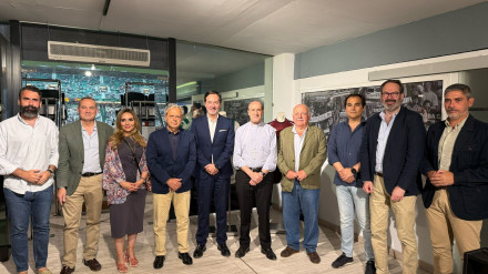 El Obispo de Córdoba, en el palco de El Arcángel con otras autoridades