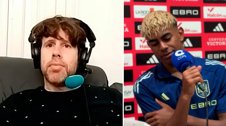 Dani Senabre y Lamine Yamal