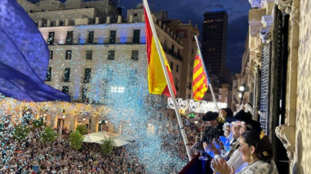 Imagen del pregón de Sergio Gómez en 2024.