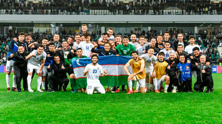 La selección de Uzbekistán, tras una de las victorias de la fase clasificatoria para el Mundial 2026