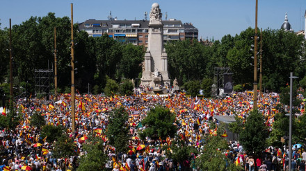 Manifestación en Plaza de España