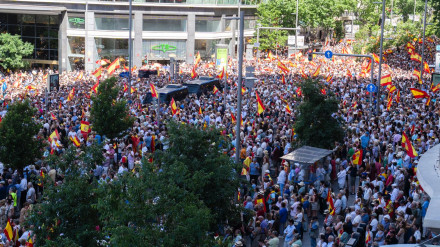 Manifestación en Plaza de España