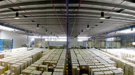 Interior de la nave situada en Penapurreira, en As Pontes