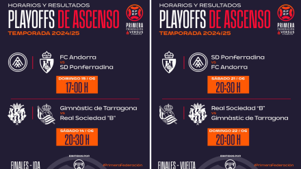 Consulta los horarios de las finales por el ascenso a Segunda División