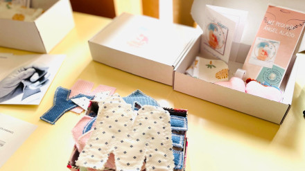 Caja de recuerdos que se entrega a las familias gracias a la colaboración de 'Mi pequeño ángel alado'
